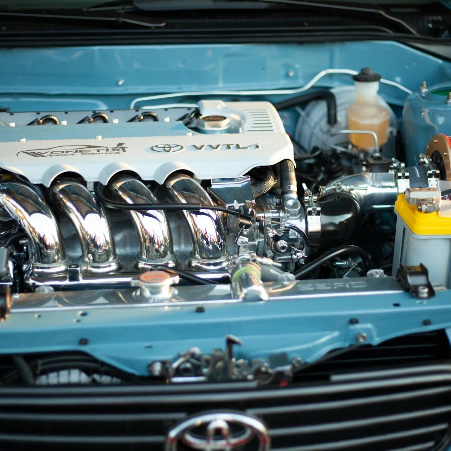 Detalle de motor antes y despues